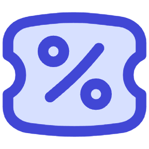 Discount Percent Coupon Icon from Flex Duo - Free Set