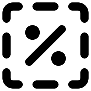 Discount Percent Cutout Icon from Core Remix - Free Set