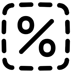 Discount Percent Cutout Icon from Plump Line - Free Set