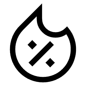 Discount Percent Fire Icon from Sharp Line - Free Set