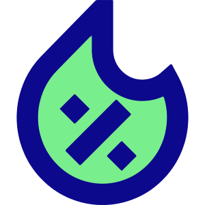 Discount Percent Fire Icon from Sharp Pop - Free Set