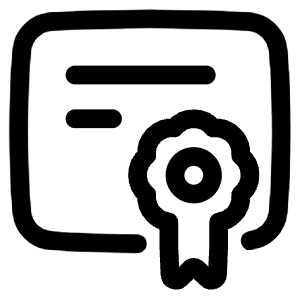 Document Certificate Icon from Plump Line - Free Set