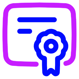 Document Certificate Icon from Plump Neon - Free Set