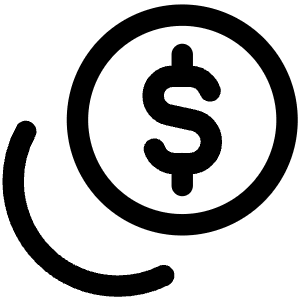 Dollar Coin 1 Icon from Core Line - Free Set