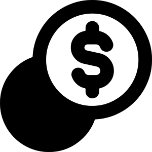 Dollar Coin 1 Icon from Core Remix - Free Set