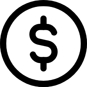 Dollar Coin Icon from Core Line - Free Set