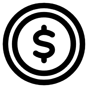 Dollar Coin Icon from Plump Line - Free Set