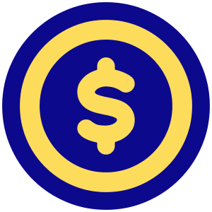 Dollar Coin Icon from Plump Pop - Free Set