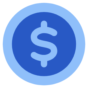 Dollar Coin Icon from Plump Flat - Free Set