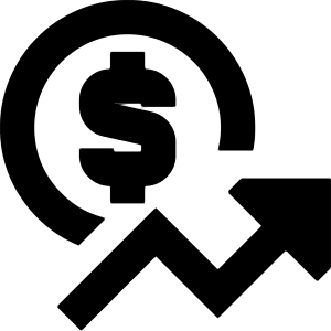 Dollar Increase Icon from Sharp Remix - Free Set