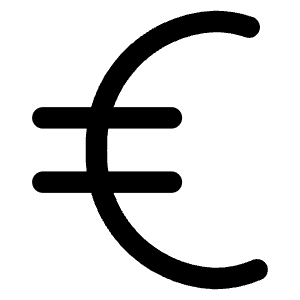 Euro Icon from Core Line - Free Set