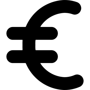 Euro Icon from Core Solid - Free Set