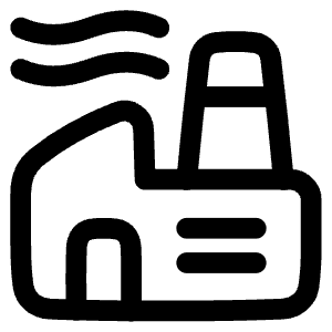 Factory Plant Icon from Plump Line - Free Set