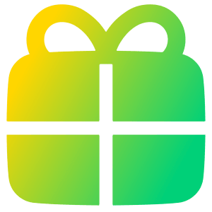 Gift Icon from Plump Gradient - Free Set