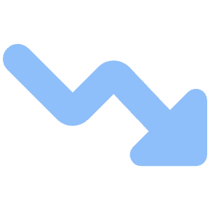 Graph Arrow Decrease Icon from Core Flat - Free Set