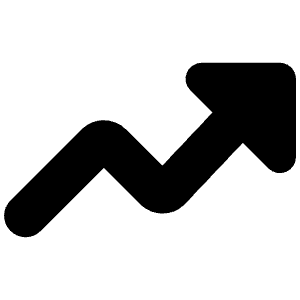 Graph Arrow Increase Icon from Core Solid - Free Set