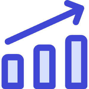 Graph Bar Increase Icon from Core Duo - Free Set