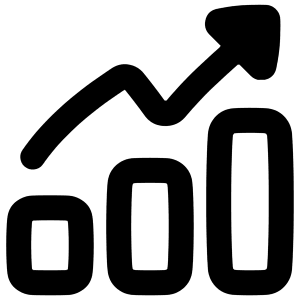 Graph Bar Increase Icon from Plump Remix - Free Set