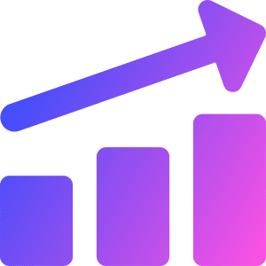 Graph Bar Increase Icon from Core Gradient - Free Set