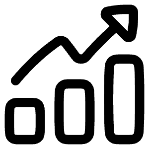 Graph Bar Increase Icon from Plump Line - Free Set