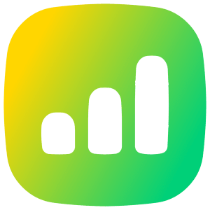 Graph Bar Increase Square Icon from Flex Gradient - Free Set
