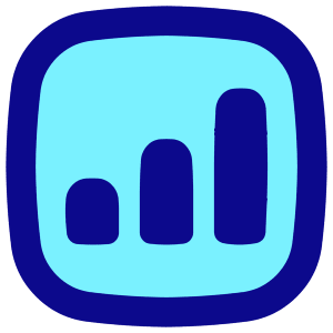 Graph Bar Increase Square Icon from Flex Pop - Free Set