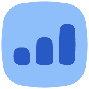 Graph Bar Increase Square Icon from Flex Flat - Free Set