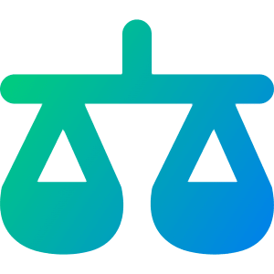 Justice Scale 1 Icon from Flex Gradient - Free Set