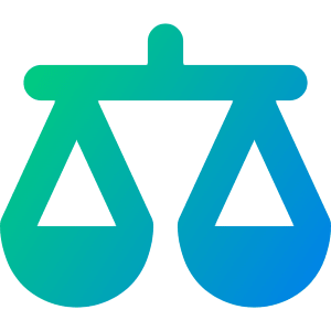 Justice Scale 1 Icon from Core Gradient - Free Set