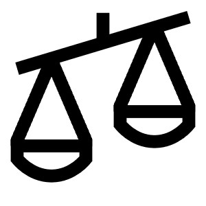 Justice Scale 2 Icon from Sharp Line - Free Set