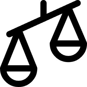 Justice Scale 2 Icon from Core Line - Free Set