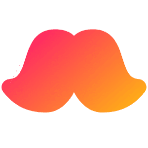 Moustache Icon from Plump Gradient - Free Set