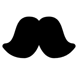 Moustache Icon from Plump Solid - Free Set