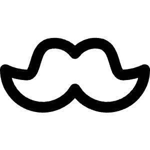 Moustache Icon from Core Line - Free Set