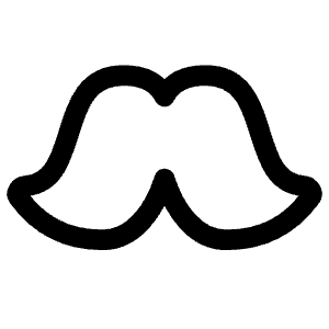 Moustache Icon from Plump Line - Free Set