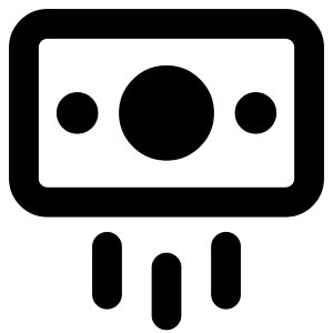 Payment Cash Out 3 Icon from Core Remix - Free Set