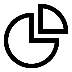 Pie Chart Icon from Sharp Line - Free Set