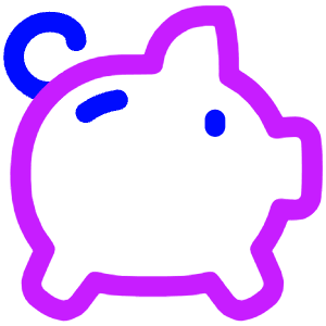 Piggy Bank Icon from Plump Neon - Free Set