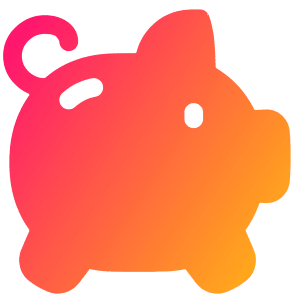 Piggy Bank Icon from Plump Gradient - Free Set