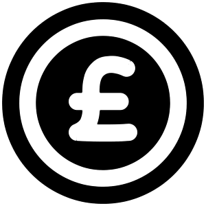 Pound Circle Icon from Plump Remix - Free Set