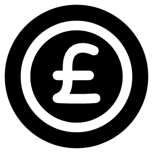Pound Circle Icon from Plump Solid - Free Set