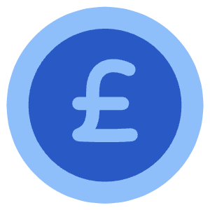 Pound Circle Icon from Plump Flat - Free Set
