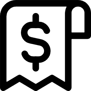 Receipt Icon from Core Line - Free Set