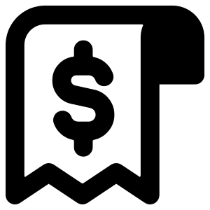 Receipt Icon from Core Remix - Free Set