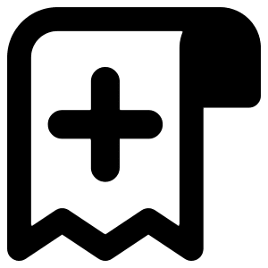Receipt Add Icon from Core Remix - Free Set