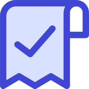 Receipt Check Icon from Core Duo - Free Set