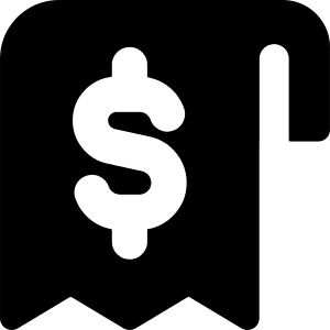 Receipt Icon from Core Solid - Free Set