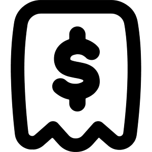 Receipt Icon from Flex Remix - Free Set