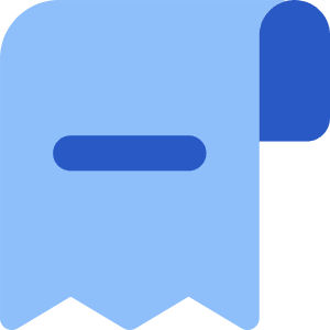 Receipt Subtract Icon from Core Flat - Free Set