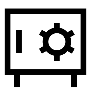 Safe Vault Icon from Sharp Line - Free Set